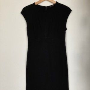 Banana Republic Black Crew-Neck Sheath Dress